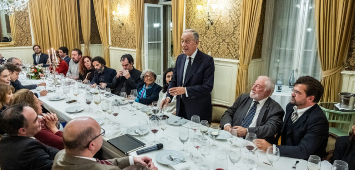 Correspondentes em Portugal encontram-se com Marcelo Rebelo de Sousa em dezembro de 2019 | Foto: Divulgação/Presidência da República