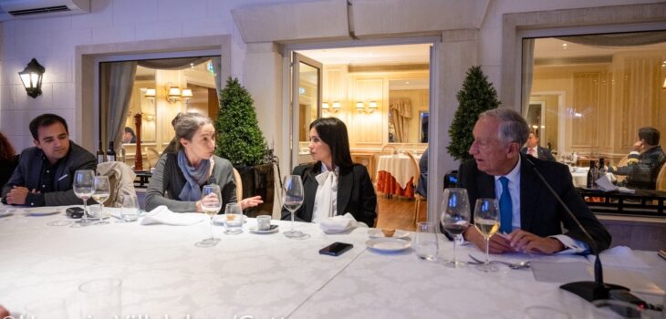 Jornalistas da AIEP participaram de jantar e entrevista como Presidente da República | Foto: Horacio Villalobos